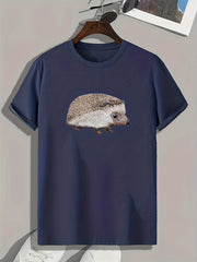 Animal Print Men's Graphic T-shirt for Summer