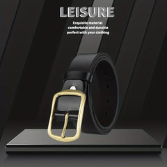 Men's PU Leather Belt Unisex Decorative Accessories for Pants Jeans