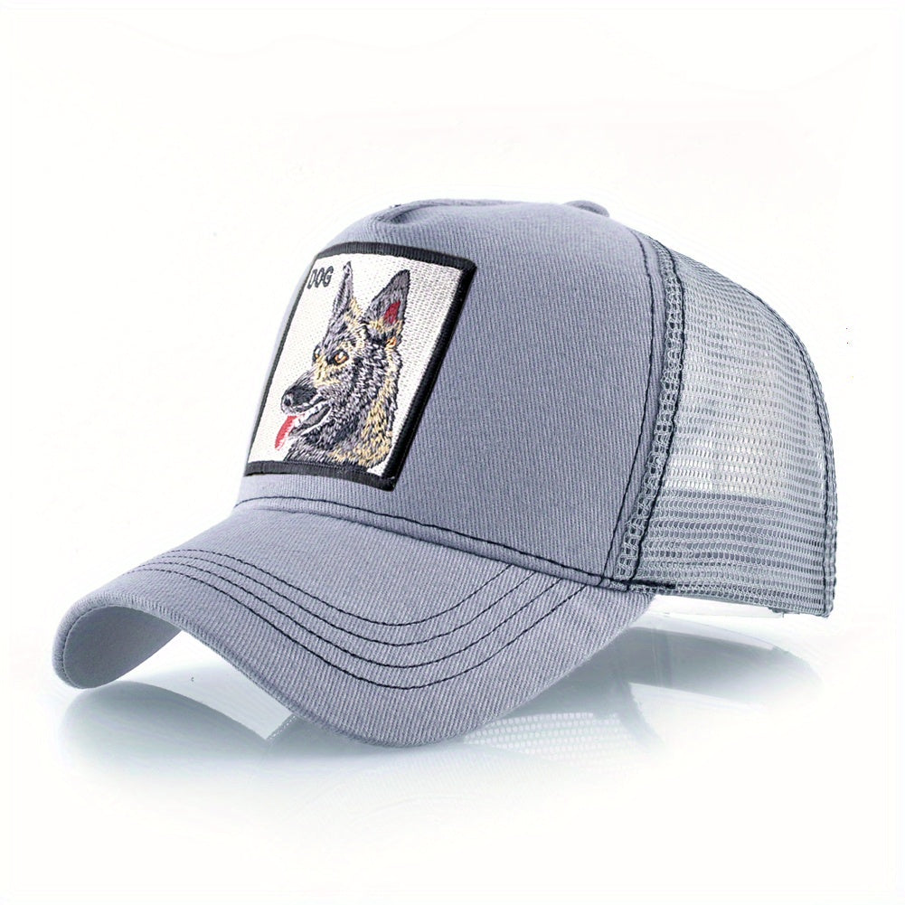 Animal Embroidered Baseball Cap Unisex Hip Hop Cap