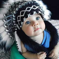 Children's Indian Chief Feather Headdress Headband