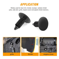 100pcs 8mm Plastic Expansion Rivets for Fenders and Bumpers