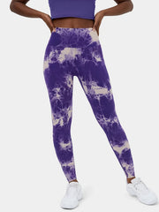 Tie Dye High Waisted Plus Size Yoga Leggings