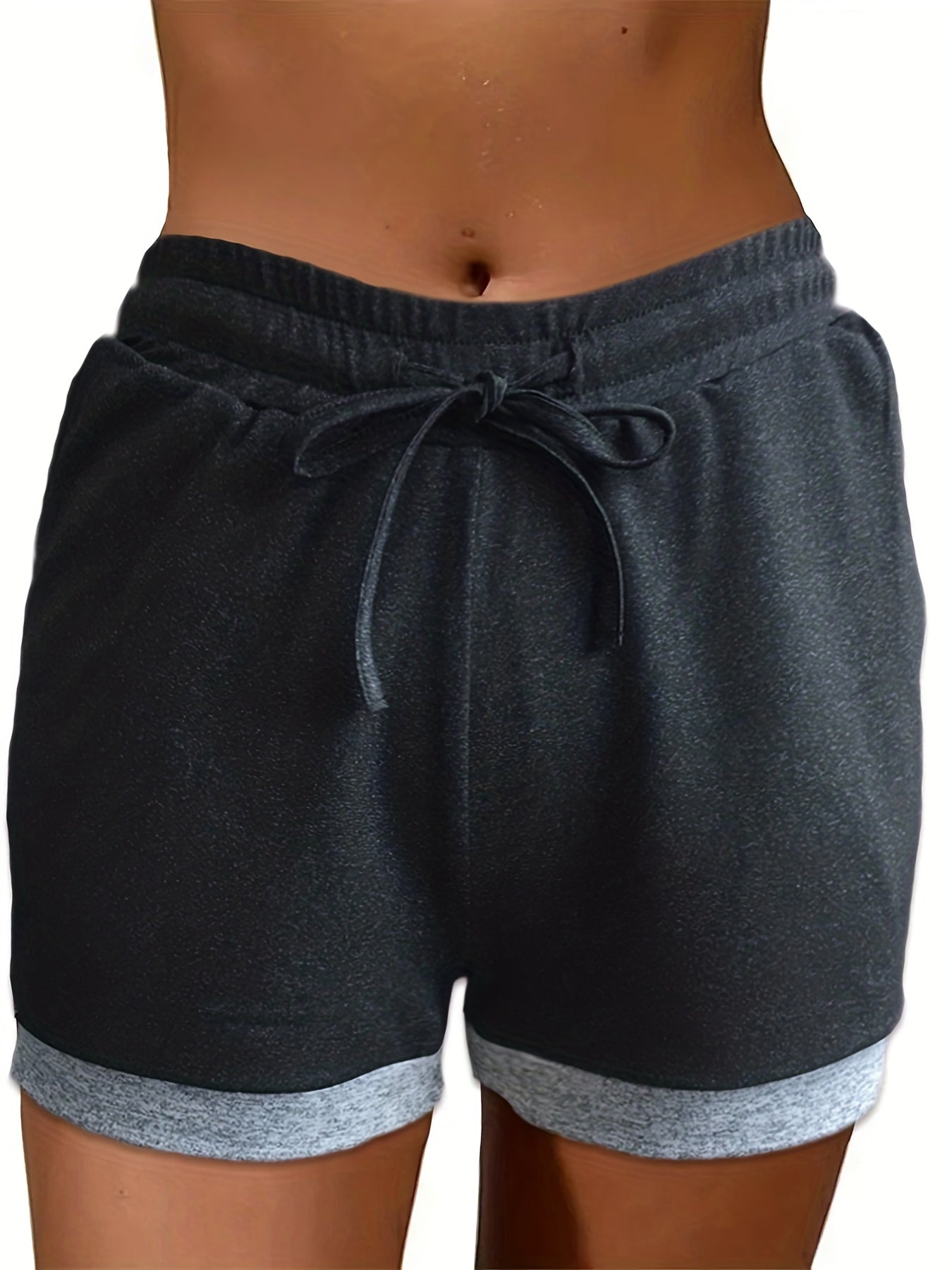 Two Tone Drawstring Shorts for Summer