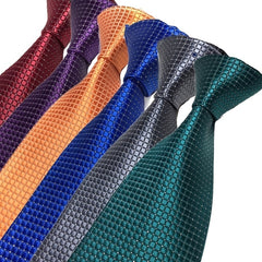 Men's Green & Red Plaid Tie - Formal Business Professional
