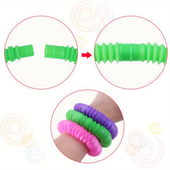 DIY Elastic Tube Toys in Random Colors Stretchable and Colorful for Kids Parties