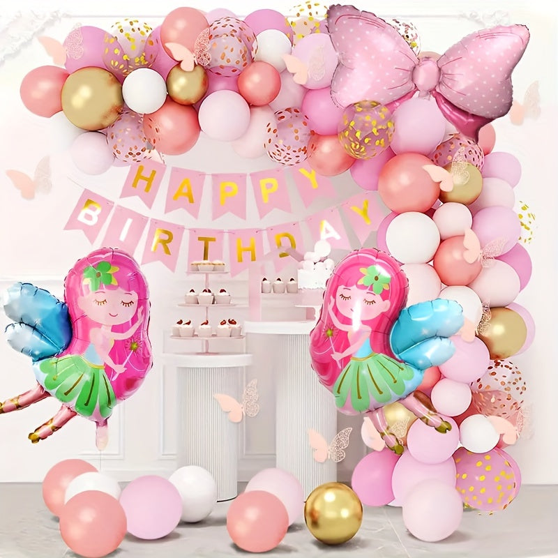 2pcs Little Fairy Elf Birthday Aluminum Balloons