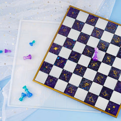 Chess Mold 31x31 Resin Casting Silicone 3D Art DIY Crafts Epoxy UV Plaster