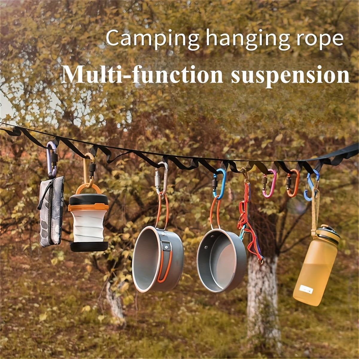 Adjustable Camping Storage Strap Hanging Rope