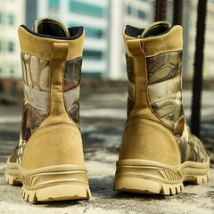 Boy's Waterproof Tactical Boots Non Slip Hiking Shoes