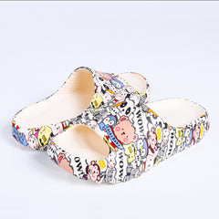 Cartoon Animal Women's Slippers Indoor Non Slip Shoes Open Toe House Shoes