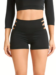 High Waist Swim Briefs Solid Boxer Swimsuit Bottoms