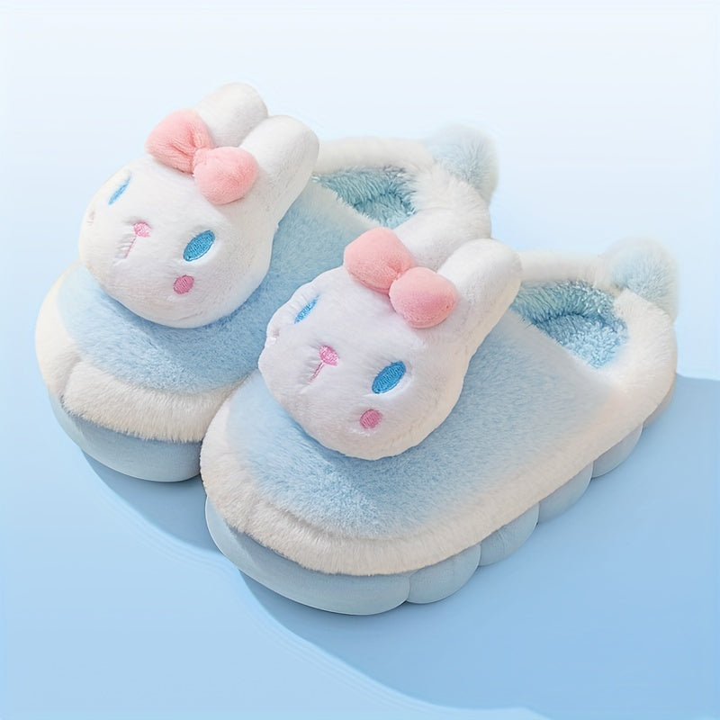 Cartoon Furry Girls House Shoes Non Slip Soft Bottom Indoor Walking Shoes