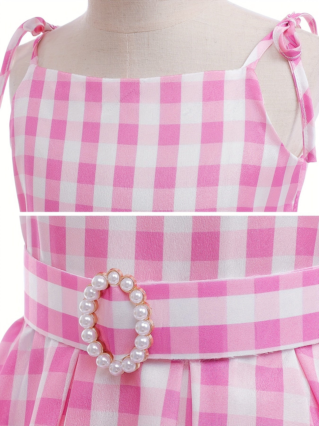 Girl's Plaid A-Line Dress for Cosplay & Dress-Up