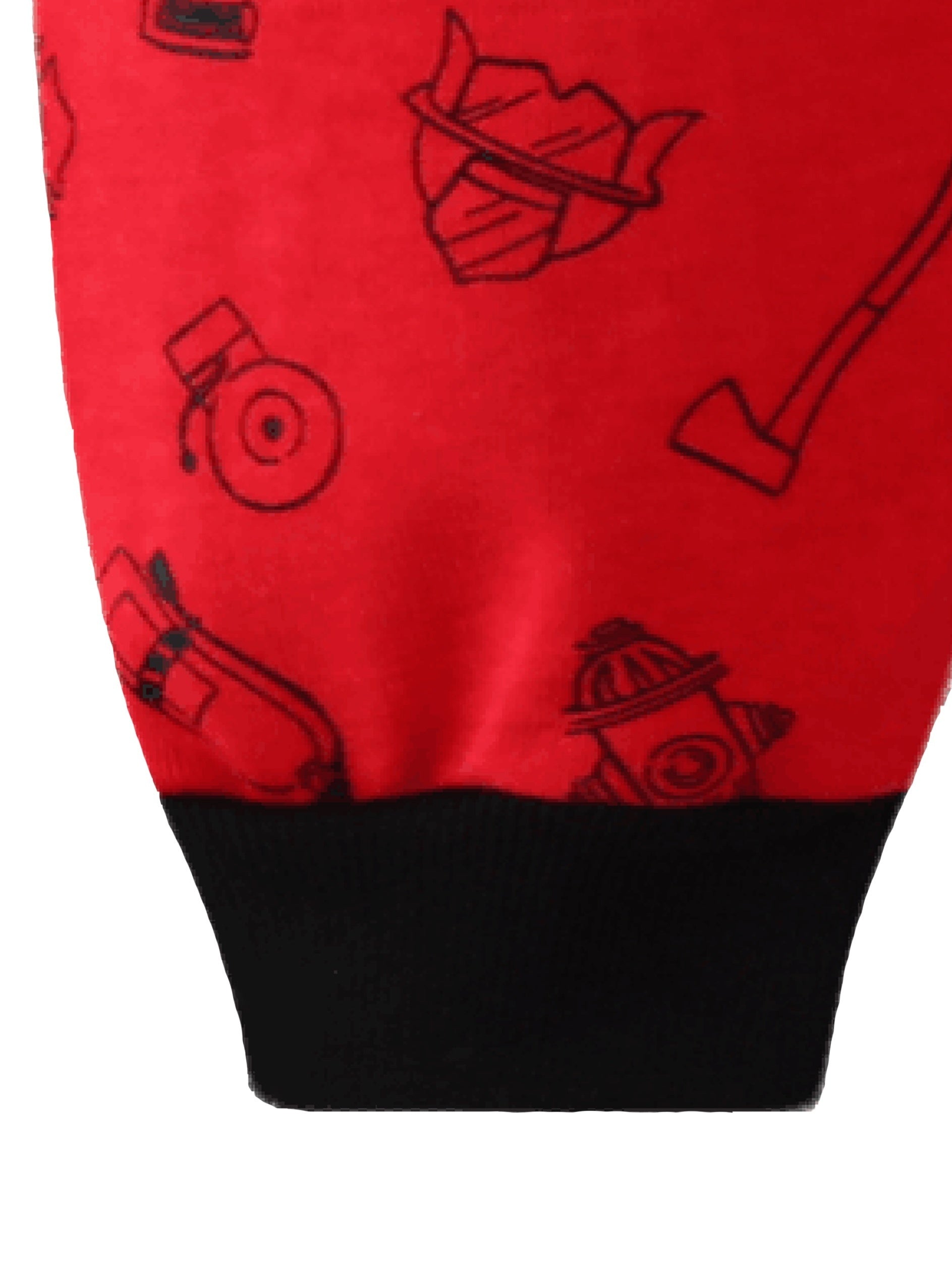 Boys Fire Truck Graphic Cotton Pajamas Set