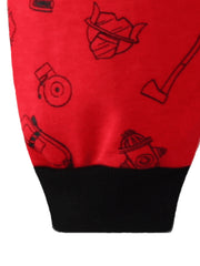 Boys Fire Truck Graphic Cotton Pajamas Set