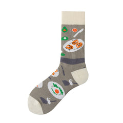Funny Cartoon Print Socks for Women