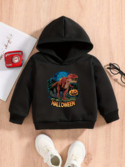 Baby Boys Dinosaur Print Hoodie Sweatshirt Pullover