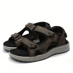 Men's Open Toe Sandals Hook And Loop Non Slip Beach Shoes
