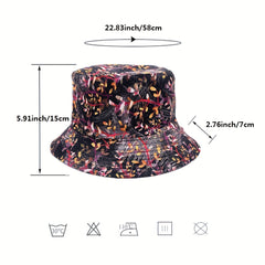 Vintage Reversible Cotton Bucket Hat