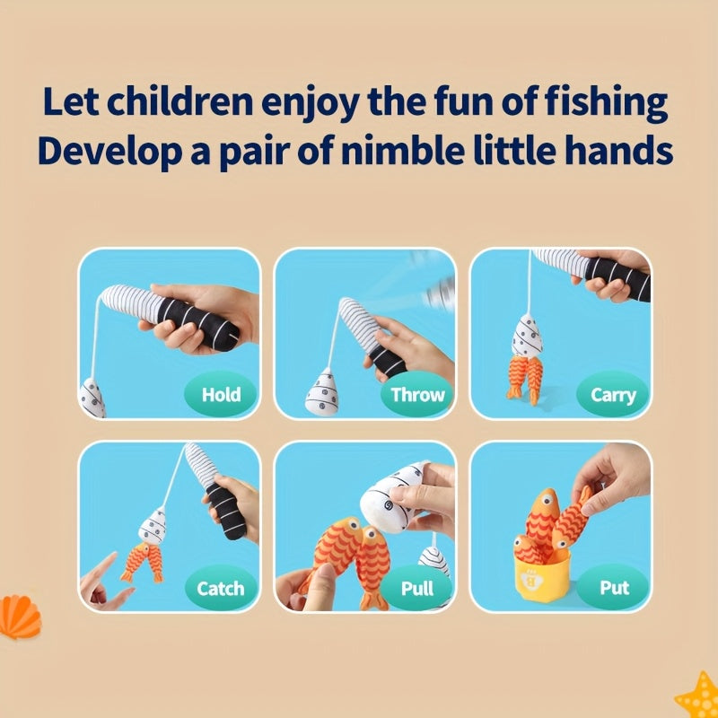 Kids Fishing Toy Set with Rod and Bucket