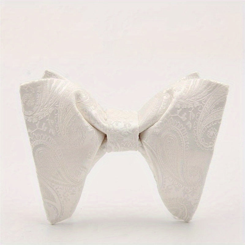 Patterned Bow Tie Wedding Groom Man Suit Dress Evening Reception High end