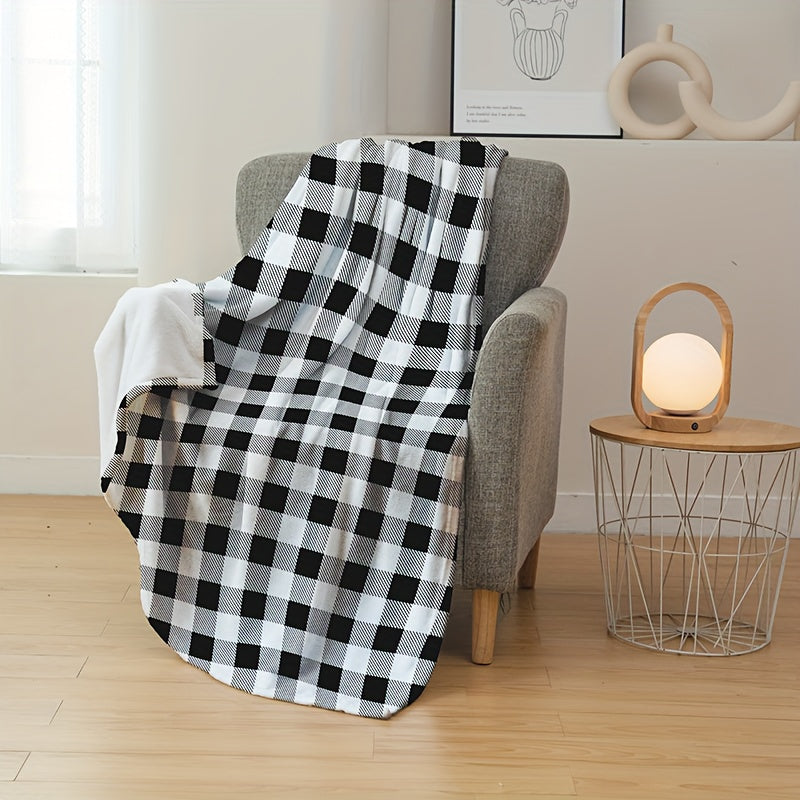 Twill Plaid Blanket Home Bed Sofa Warm Throw Blanket