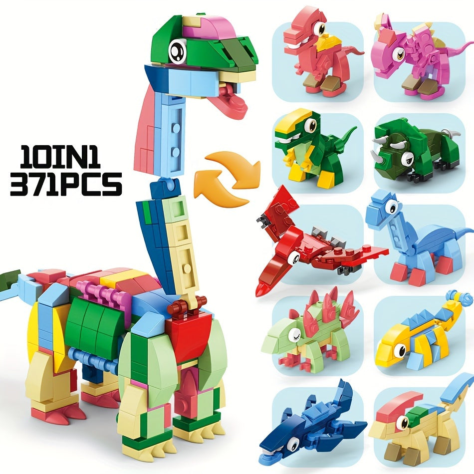 10pcs Animal Toy Building Blocks DIY Model Toys 10 in 1 for Birthday
