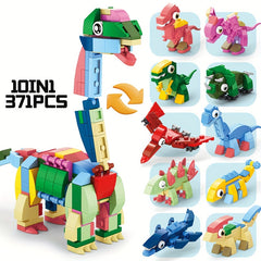 10pcs Animal Toy Building Blocks DIY Model Toys 10 in 1 for Birthday