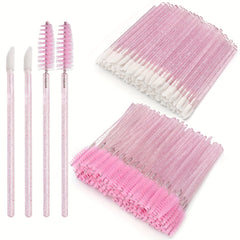Crystal Lip Brush Eyelash Makeup Brushes Set
