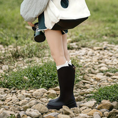 Quick Drying Flat Rain Boots Waterproof Non Slip PVC Garden Shoes