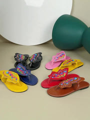 Colorful Butterfly Flat Sports Sandals Non Slip Slides Sandals