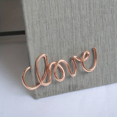Rose Paper Clips Metal Bookmark Envelope Shape Planner Clip Office Supplies