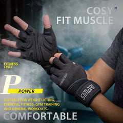 Full Palm Protection Sports Gloves for Weightlifting Fitness Exercise