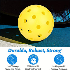 USAPA Approved Outdoor Pickleball Balls 6 Pack Yellow Pickle Balls