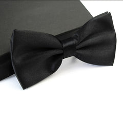 Men's Satin Solid Adjustable Tie Wedding
