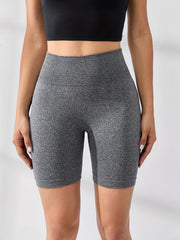 High Waist Elastic Yoga Biker Shorts - Women's Activewear