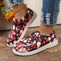 Women's Dwarf & Heart Pattern Skate Shoes