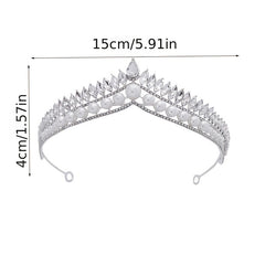 Silvery Bridal Jewelry Set Crystal Choker Necklace Earrings Bracelet