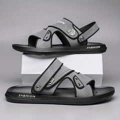 Men's Casual Slide Sandals Non Slip Slip On Slippers Open Toe Shoes