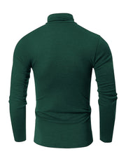 Men's Casual Sports Turtleneck Fleece Top