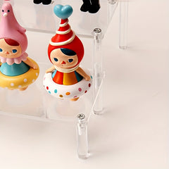 Acrylic Display Stand Shelf Pottery Storage Rack Doll Figurine Shelf