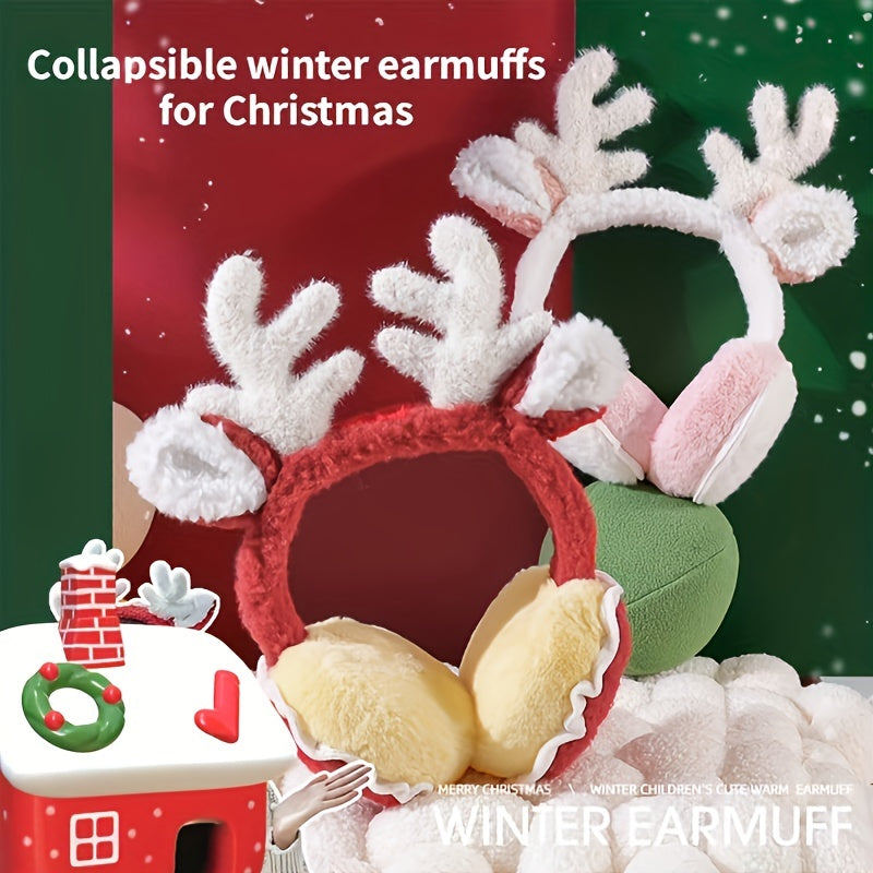 Winter Warm Deer Earmuffs for Snow Days
