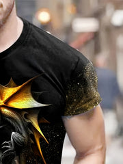Skull 3d Print Men's Graphic T shirt