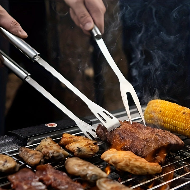 Stainless Steel BBQ Meat Fork 35cm