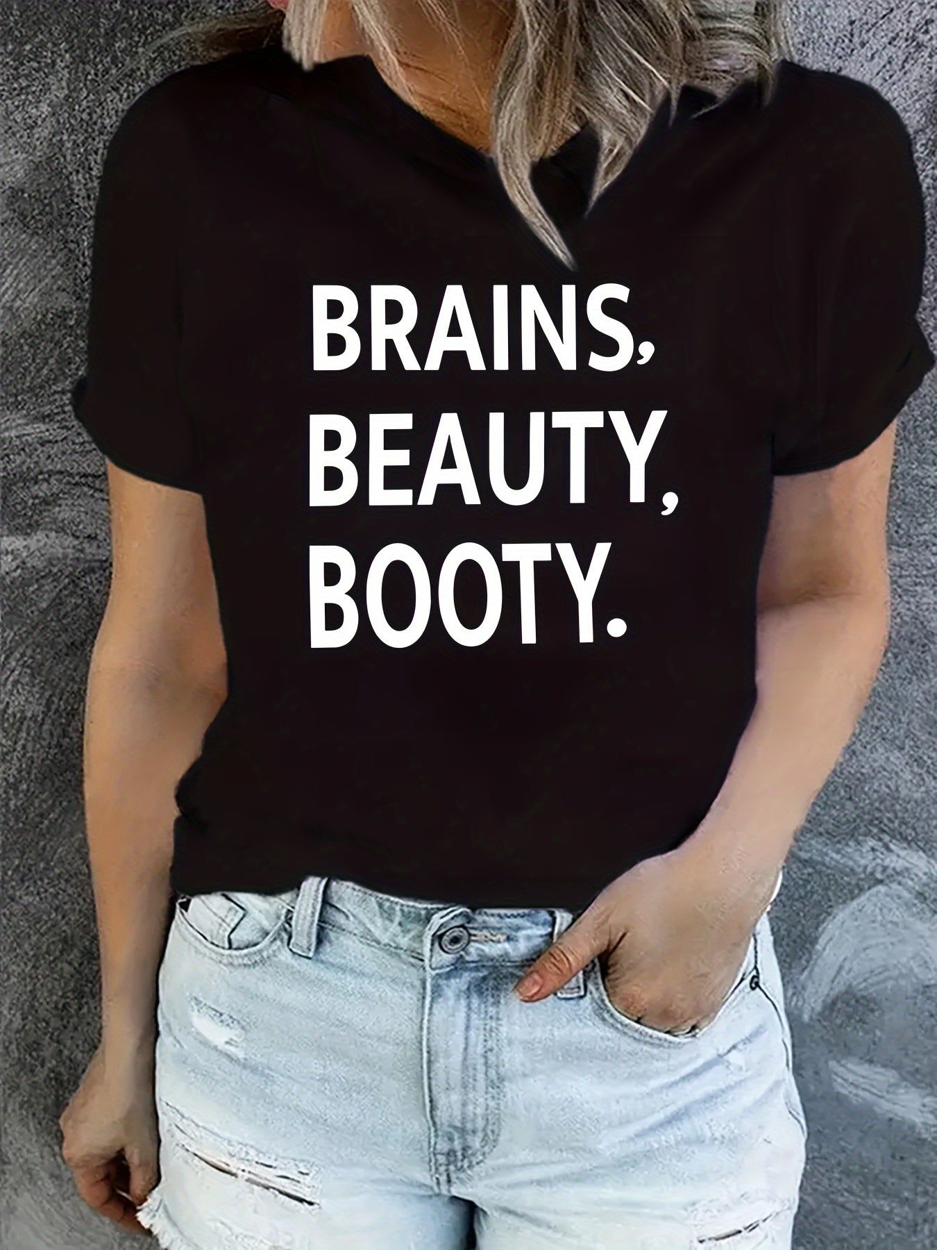 Letter Graphic Sports T-shirt Women's Activewear