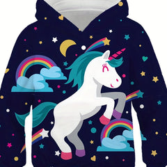 Unicorn Sweatshirt Hoodie for Girls