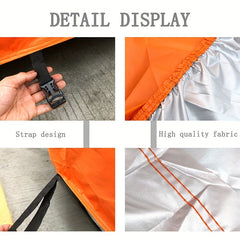 Waterproof UV Protection Boat Cover 190T Orange 3.35-6.71m