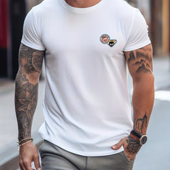 Men's Printed Stretch Tee Shirt for Summer