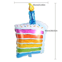 Birthday Cake Balloons Cartoon Decoration Dessert Ornaments