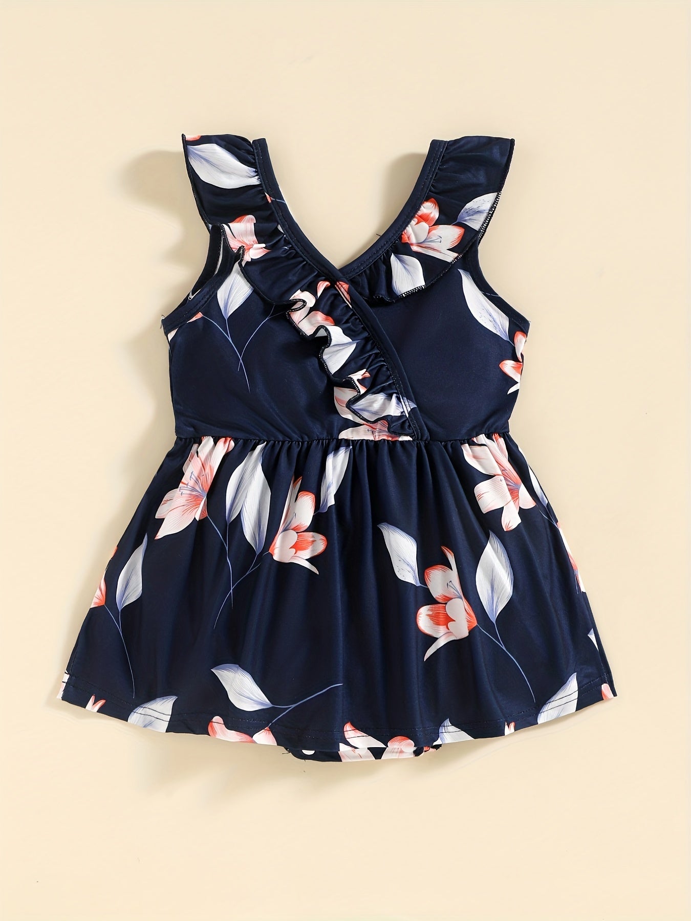 Striped T-shirts for Man and Boy, Floral Dresses for Woman and Girl